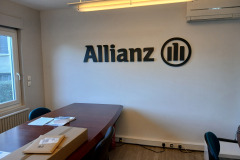 Allianz enseigne interieur relief